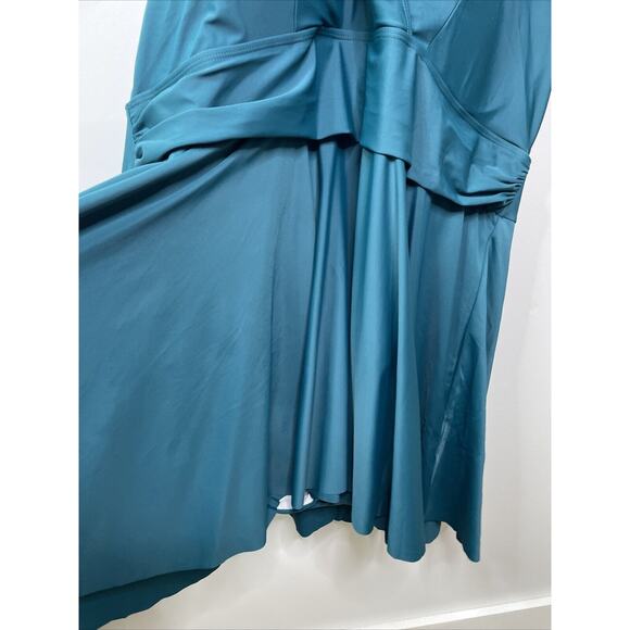 BloomChic 30 Swim Dress Bathing Suit Turquois Halter Top Adjustable Strap NWT - Picture 4 of 12